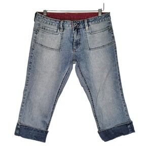 JAG Jeans Women's Capri Jeans Light Wash Size 29 Cropped Cuffed‎